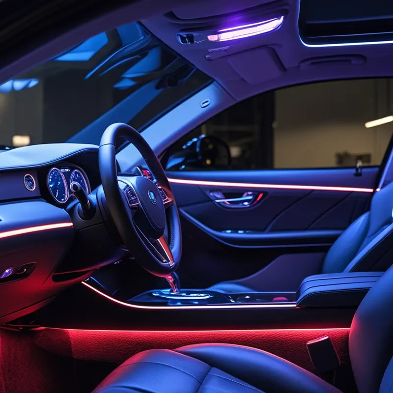 Car Ambient Light Black Edition MAGIC18 pcs متحرك