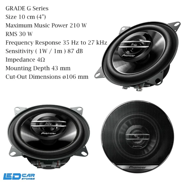 Pioneer TS-G1020F - 10 CM 210 W