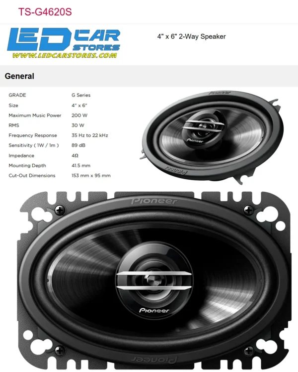 TS-G4620S_114620S Pioneer TS-G4620S - 4*6 200W MAX