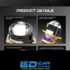 عدسات LED سيارة ALPHA PRO PLUS عالية الأداء - إضاءة ذكية 3000MHz - طاقة عالية 70W/60W