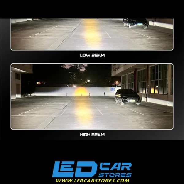 عدسات LED سيارة ALPHA PRO PLUS عالية الأداء - إضاءة ذكية 3000MHz - طاقة عالية 70W/60W