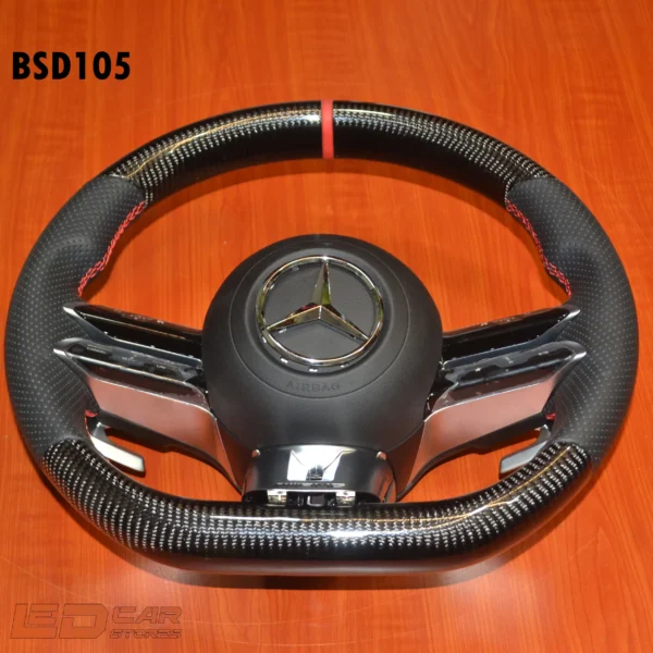 طارة AMG Carbon خياطة حمرا W206