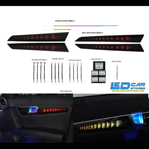 مرسيدس بنز الفئة C موديل 2010-2014، 4 أبواب، موديل ستاربرست، 18 مصباحًا أماميًا، ملون (W204)، CP1464