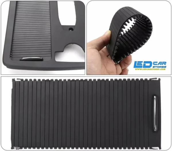 غطاء كونسول مرسيدس W204 W207 W212 ومصراع حامل أكواب (أسود)