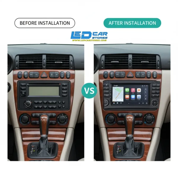 شاشة اندرويد W203 W209 الأصلية